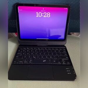 iPad Mini 67 Keyboard Case Touchpad 360° Rotate Black